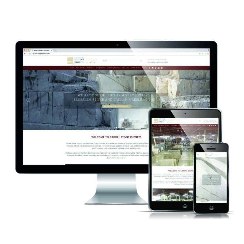 Carmel Stone Import - Responsive Website Design